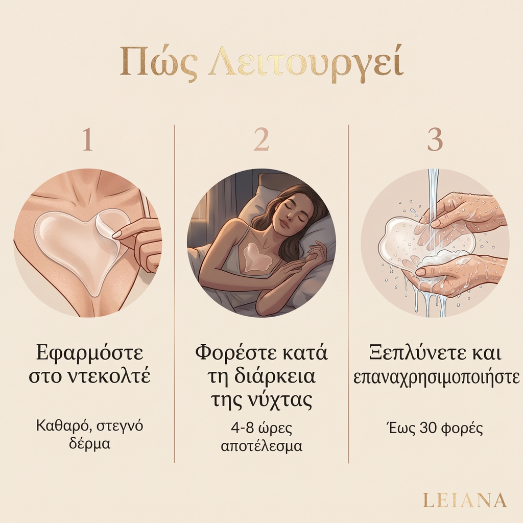 LEIANA Décolletage Patch