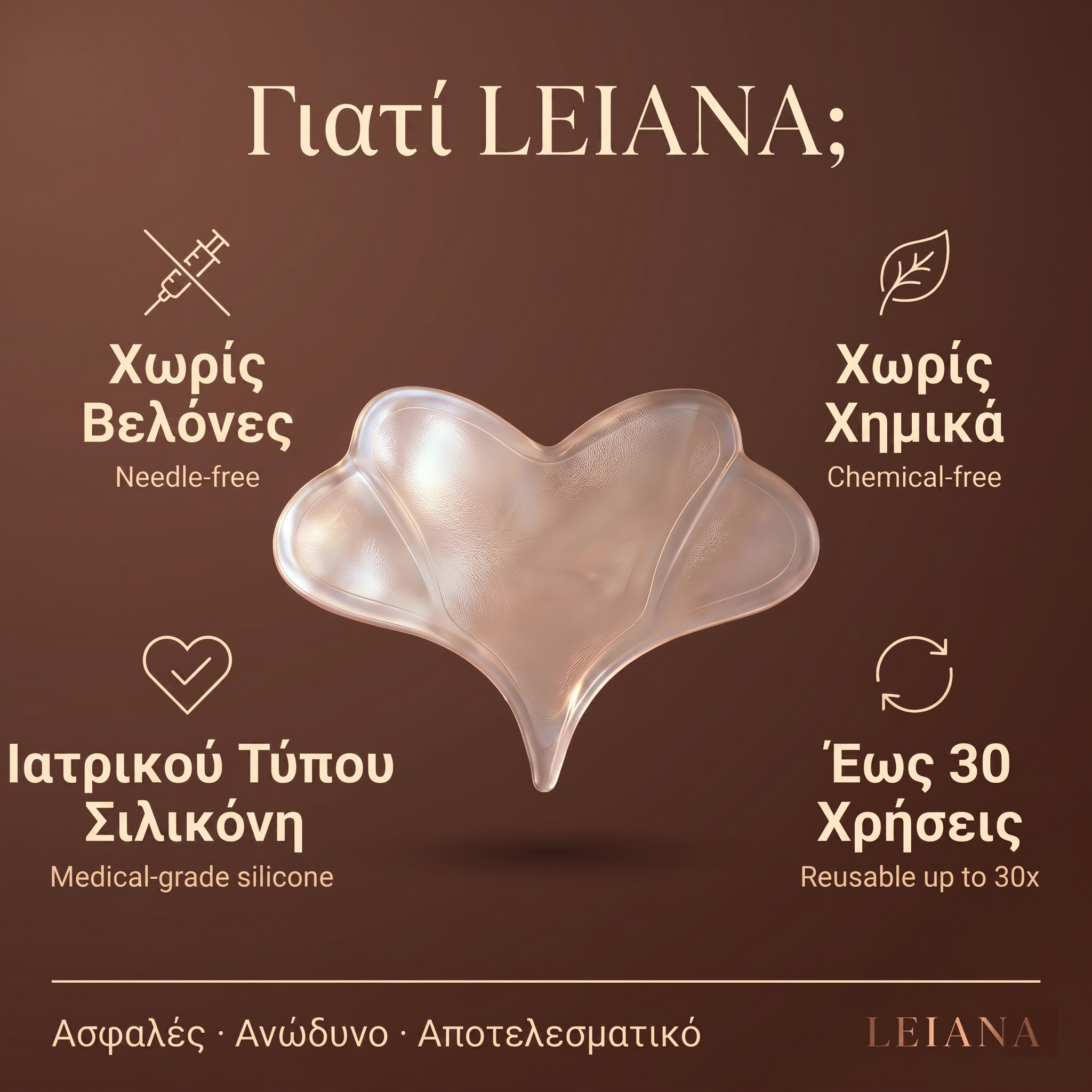 LEIANA Décolletage Patch